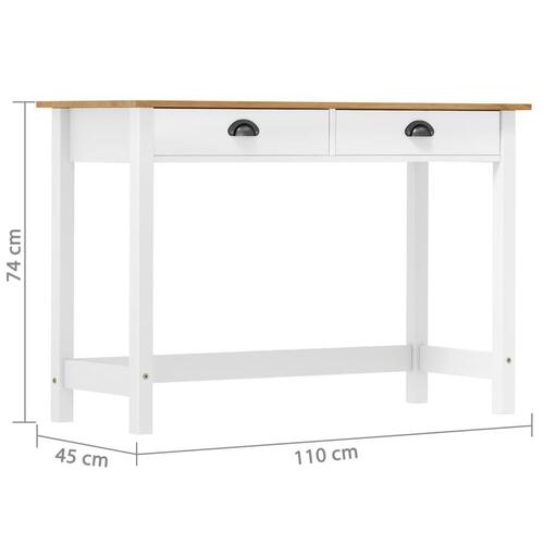 Konsolbord Hill med 2 skuffer 110x45x74 cm massivt fyrretræ