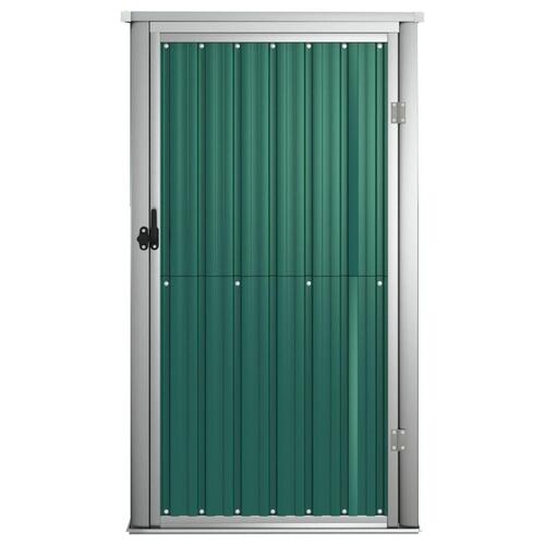 Redskabsskur til haven 88x89x161 cm galvaniseret stål grøn