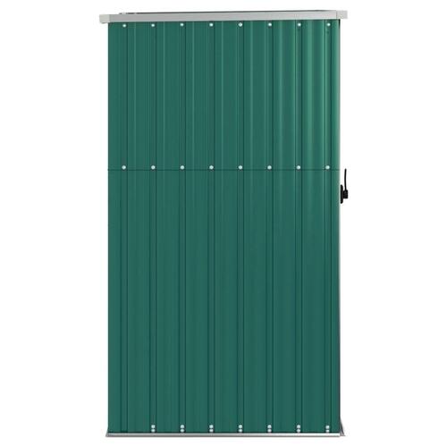 Redskabsskur til haven 88x89x161 cm galvaniseret stål grøn