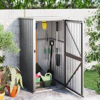 Redskabsskur til haven 88x89x161 cm galvaniseret stål grå