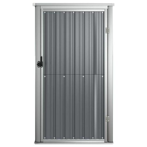 Redskabsskur til haven 88x89x161 cm galvaniseret stål grå
