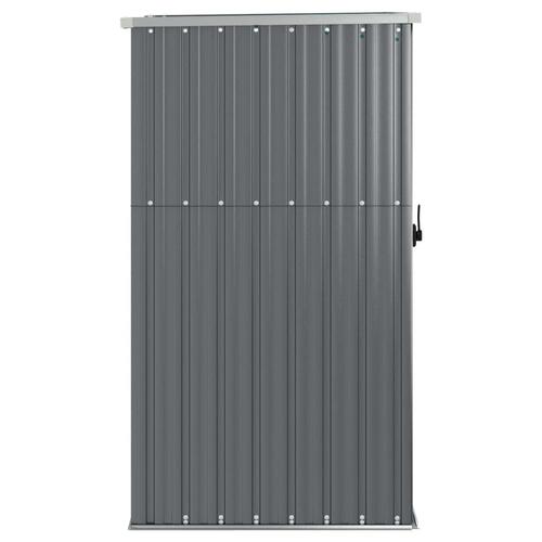 Redskabsskur til haven 88x89x161 cm galvaniseret stål grå