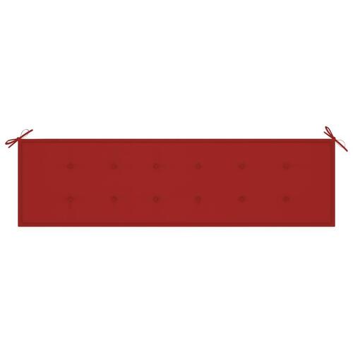 Hynde til havebænk 180x50x3 cm oxfordstof rød