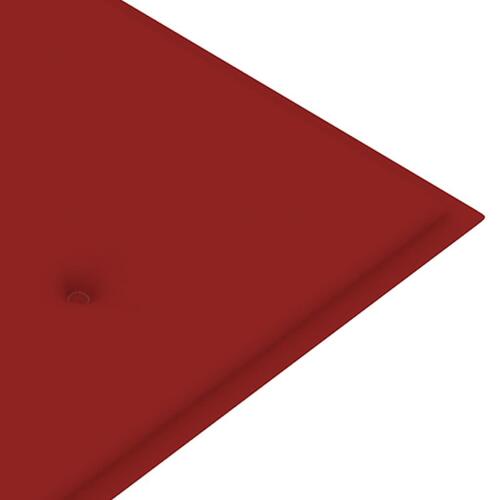 Hynde til havebænk 180x50x3 cm oxfordstof rød