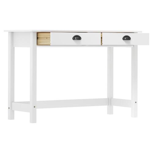 Konsolbord Hill med 2 skuffer 110x45x74 cm massivt fyrretræ