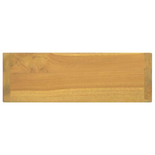 Spejlskab 30x10x40 cm massivt teaktræ