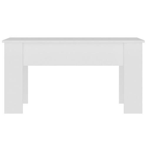Sofabord 101x49x52 cm konstrueret træ hvid