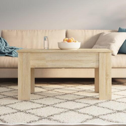 Sofabord 101x49x52 cm konstrueret træ sonoma-eg