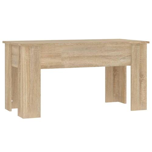 Sofabord 101x49x52 cm konstrueret træ sonoma-eg