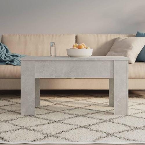 Sofabord 101x49x52 cm konstrueret træ betongrå