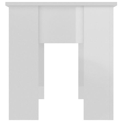 Sofabord 101x49x52 cm konstrueret træ hvid højglans