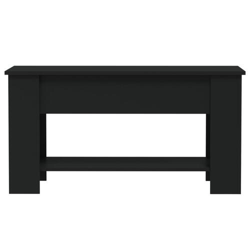 Sofabord 101x49x52 cm konstrueret træ sort