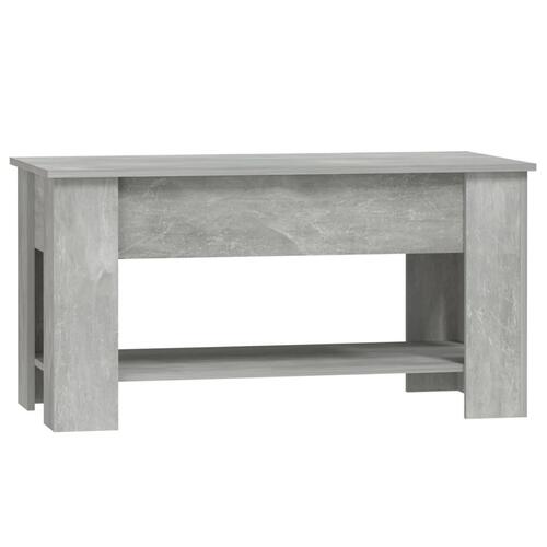 Sofabord 101x49x52 cm konstrueret træ betongrå