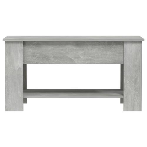 Sofabord 101x49x52 cm konstrueret træ betongrå