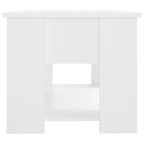 Sofabord 79x49x41 cm konstrueret træ hvid