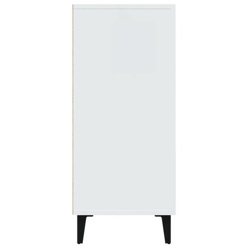 Skab 90x34x80 cm konstrueret træ hvid