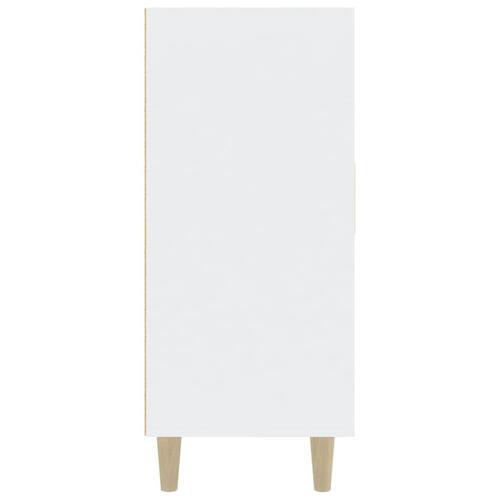 Skab 90x34x80 cm konstrueret træ hvid