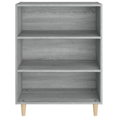 Skænk 69,5x32,5x90 cm konstrueret træ grå sonoma-eg