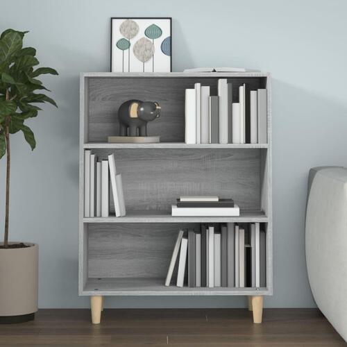 Skænk 69,5x32,5x90 cm konstrueret træ grå sonoma-eg