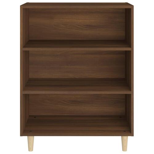 Skænk 69,5x32,5x90 cm konstrueret træ brun egetræsfarve