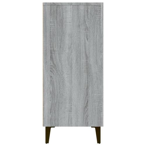 Skab 90x34x80 cm konstrueret træ grå sonoma-eg