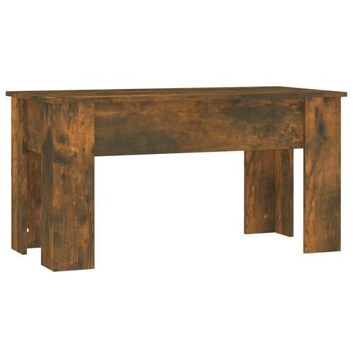 Sofabord 101x49x52 cm konstrueret træ røget egetræsfarve