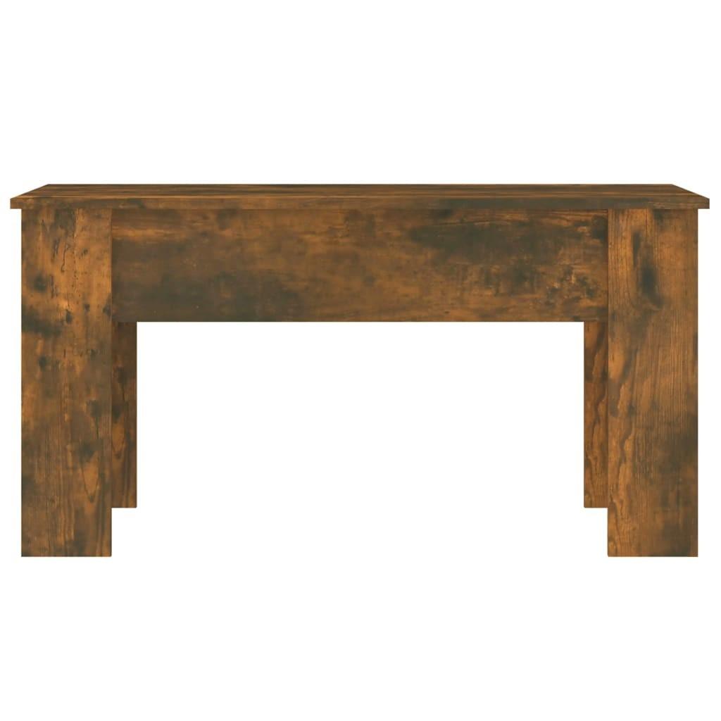 Sofabord 101x49x52 cm konstrueret træ røget egetræsfarve