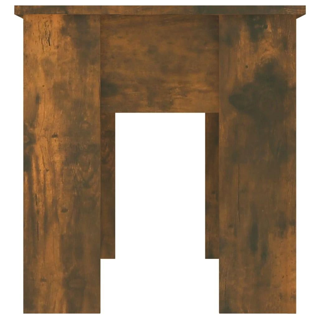 Sofabord 101x49x52 cm konstrueret træ røget egetræsfarve