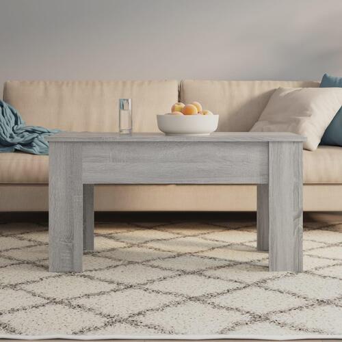 Sofabord 101x49x52 cm konstrueret træ grå sonoma-eg