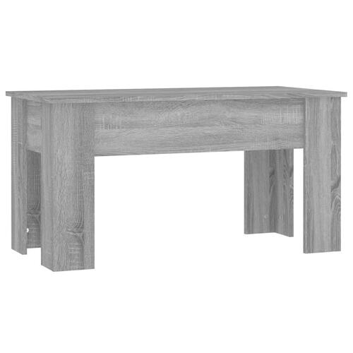 Sofabord 101x49x52 cm konstrueret træ grå sonoma-eg