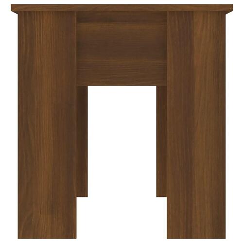 Sofabord 101x49x52 cm konstrueret træ brun egetræsfarve