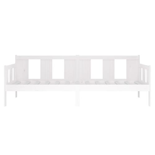 Daybed 80x200 cm massivt fyrretræ hvid