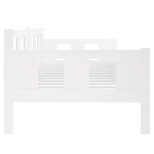 Daybed 80x200 cm massivt fyrretræ hvid