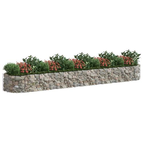 Gabion-højbed 500x100x50 cm galvaniseret jern