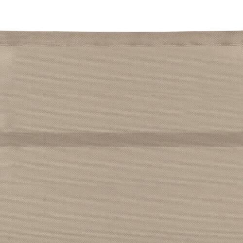 Liggestol textilene og aluminium cremefarvet