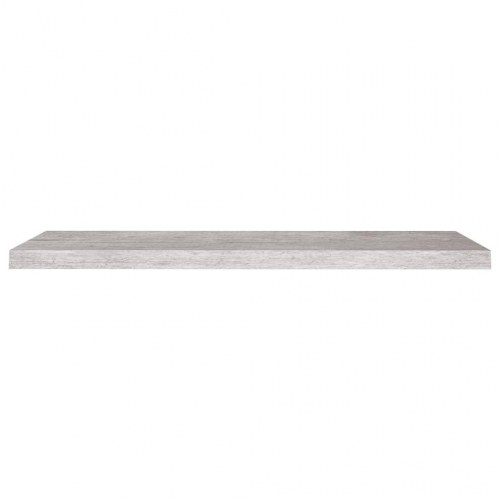 Svævehylder 2 stk. - 90 × 23,5 × 3,8 cm i MDF, betongrå