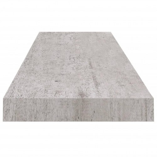 Svævehylder 2 stk. - 90 × 23,5 × 3,8 cm i MDF, betongrå