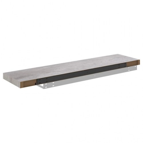 Svævehylder - 4 stk. 90 × 23,5 × 3,8 cm i MDF, betongrå