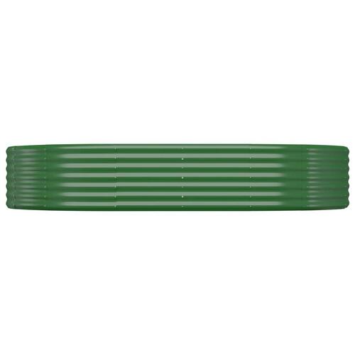 Plantekrukke 214x140x36 cm pulverlakeret stål grøn