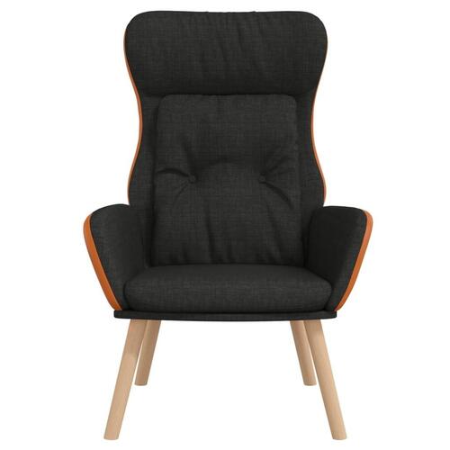 Lænestol stof og PVC sort