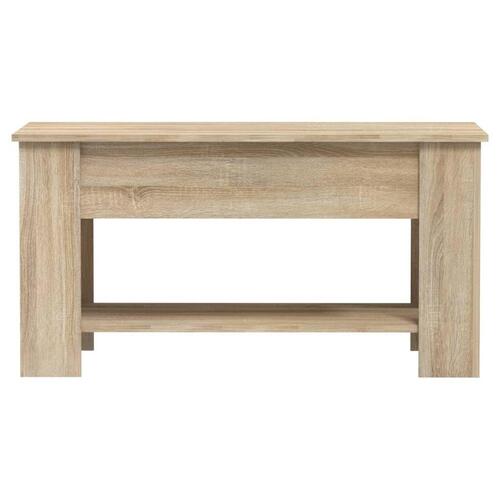 Sofabord 101x49x52 cm konstrueret træ sonoma-eg