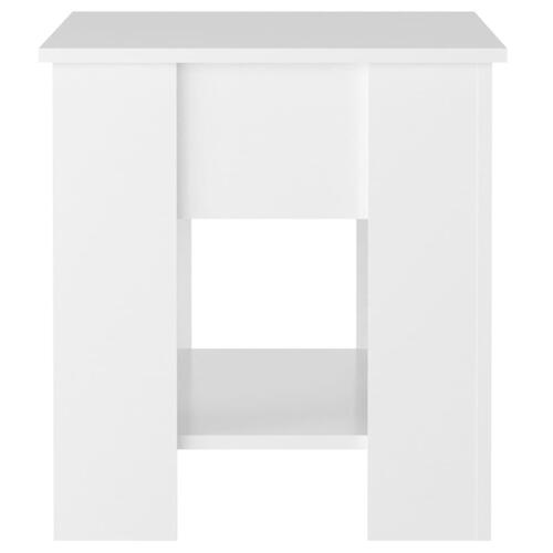 Sofabord 101x49x52 cm konstrueret træ hvid højglans