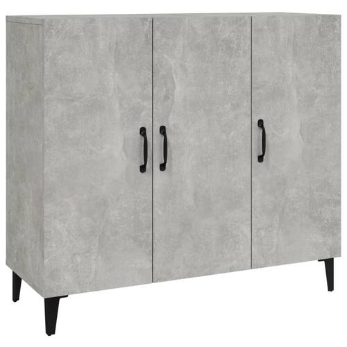 Skab 90x34x80 cm konstrueret træ betongrå