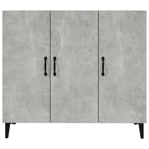 Skab 90x34x80 cm konstrueret træ betongrå