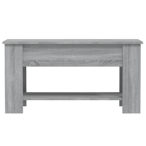 Sofabord 101x49x52 cm konstrueret træ grå sonoma-eg