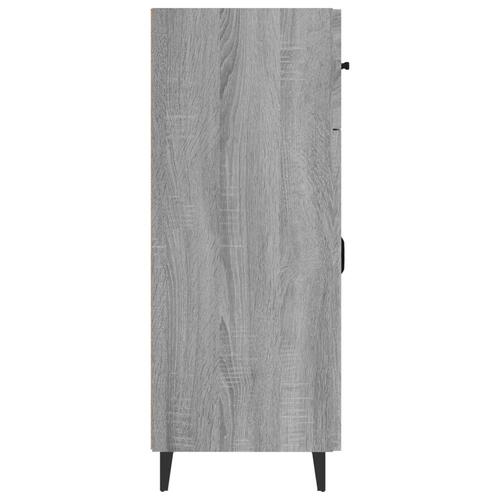 Skænk 69,5x34x90 cm konstrueret træ grå sonoma-eg