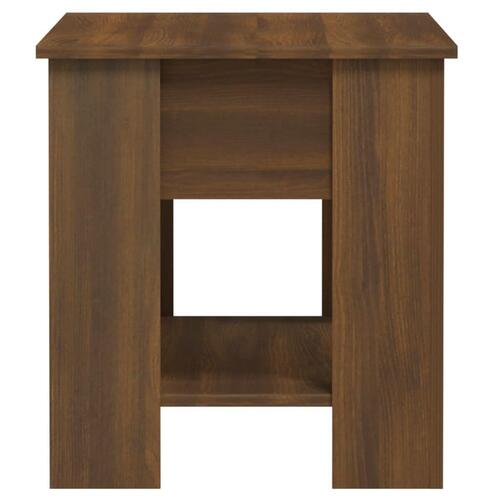 Sofabord 101x49x52 cm konstrueret træ brun egetræsfarve