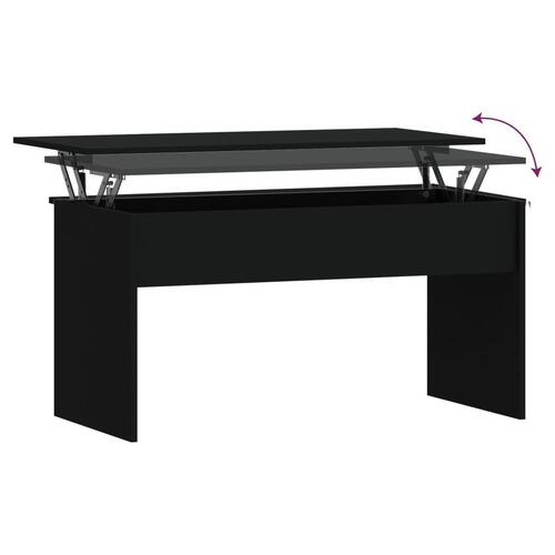 Sofabord 102x50,5x52,5 cm konstrueret træ sort