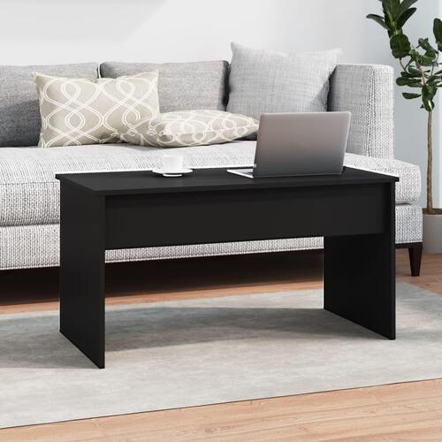 Sofabord 102x50,5x52,5 cm konstrueret træ sort