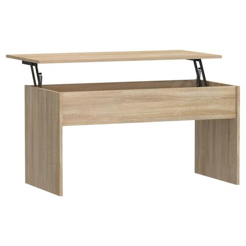 Sofabord 102x50,5x52,5 cm konstrueret træ sonoma-eg